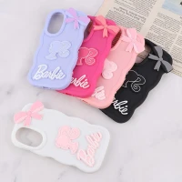قاب موج دار سامسونگ Galaxy A56 طرح Barbie برجسته