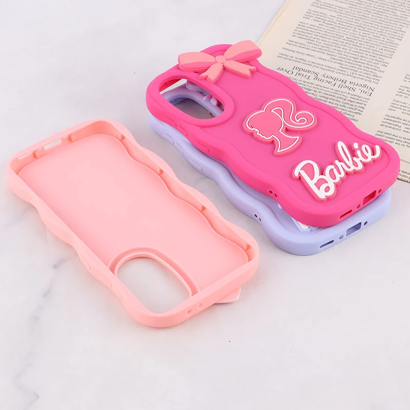 قاب موج دار سامسونگ Galaxy A56 طرح Barbie برجسته