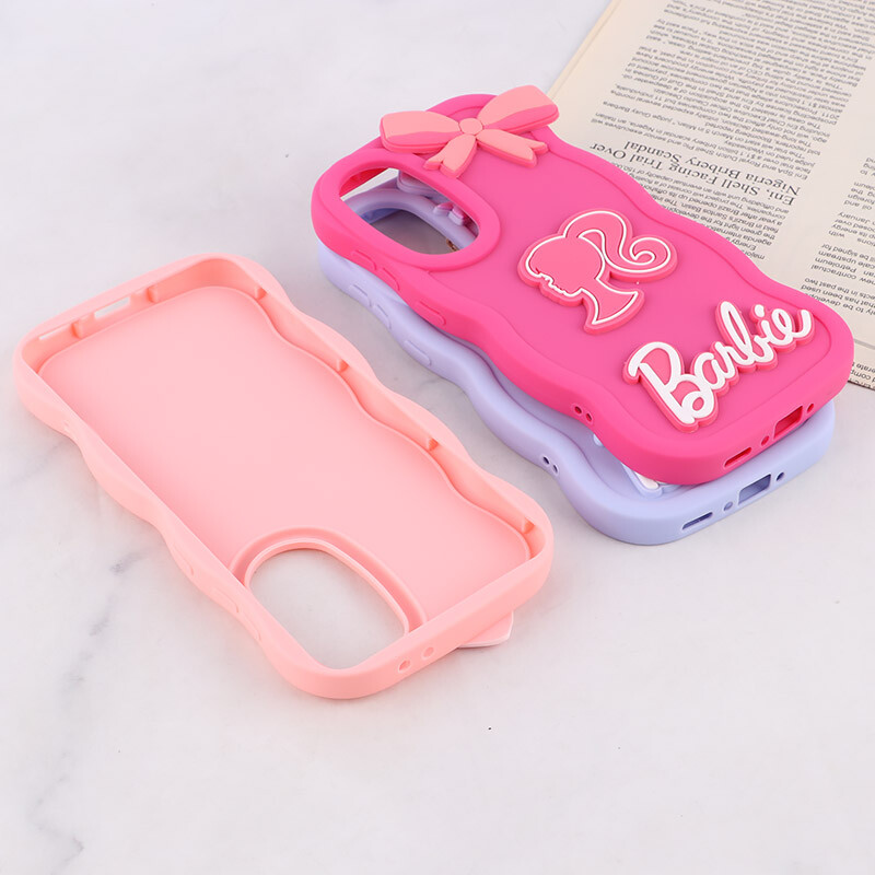 قاب موج دار سامسونگ Galaxy A56 طرح Barbie برجسته