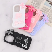 قاب موج دار شیائومی Poco M6 Pro 4G طرح Barbie برجسته