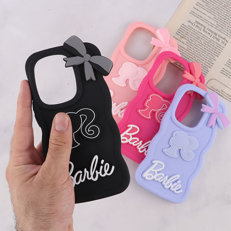 قاب موج دار شیائومی Poco M6 Pro 4G طرح Barbie برجسته