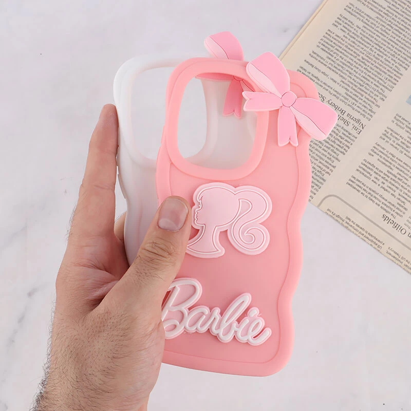 قاب موج دار شیائومی Poco M6 Pro 4G طرح Barbie برجسته