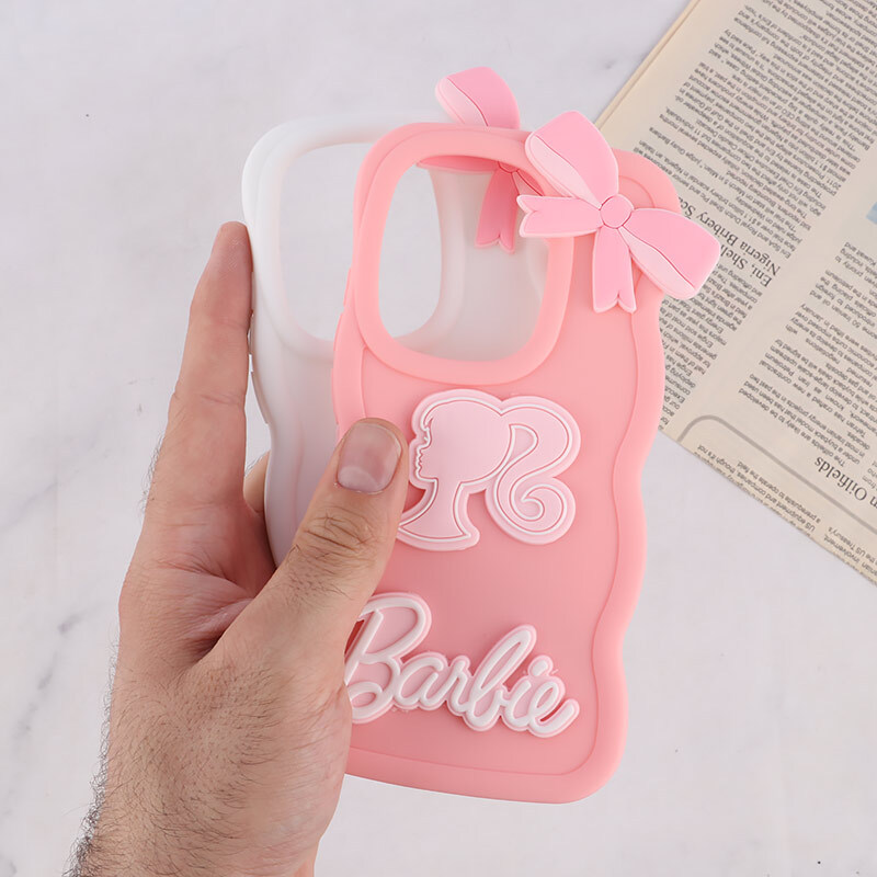 قاب موج دار شیائومی Poco M6 Pro 4G طرح Barbie برجسته