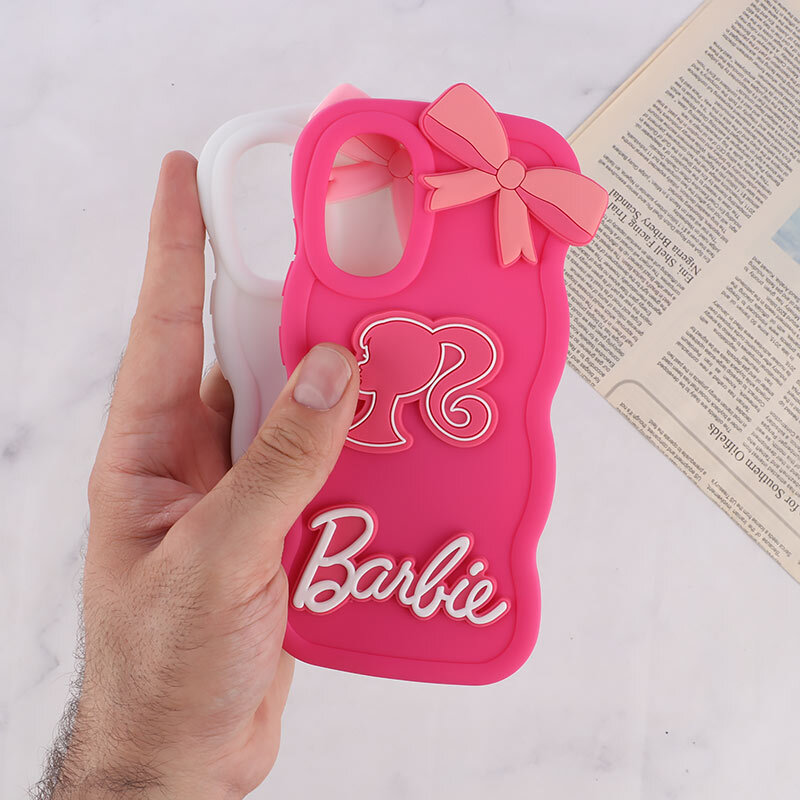 قاب موج دار سامسونگ Galaxy A32 4G طرح Barbie برجسته