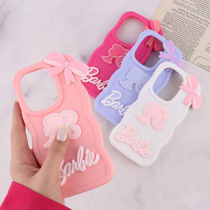 قاب موج دار شیائومی Redmi Note 13 Pro 4G طرح Barbie برجسته