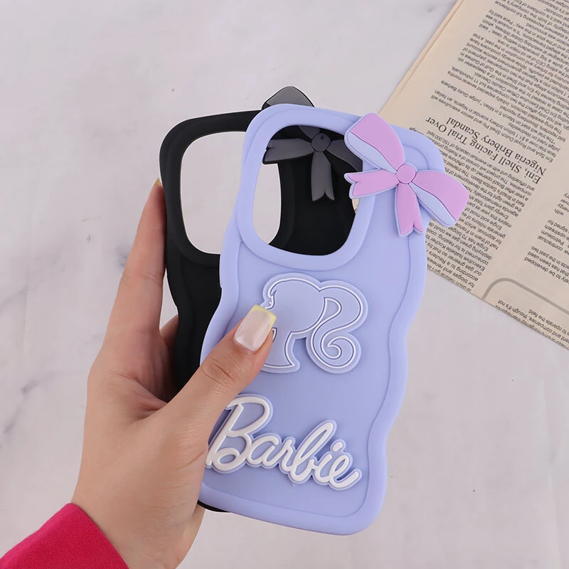 قاب موج دار شیائومی Redmi Note 13 Pro 4G طرح Barbie برجسته