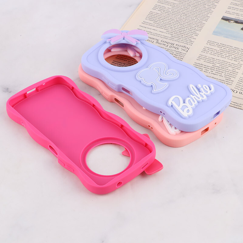 قاب موج دار شیائومی Redmi A3 / A3X طرح Barbie برجسته