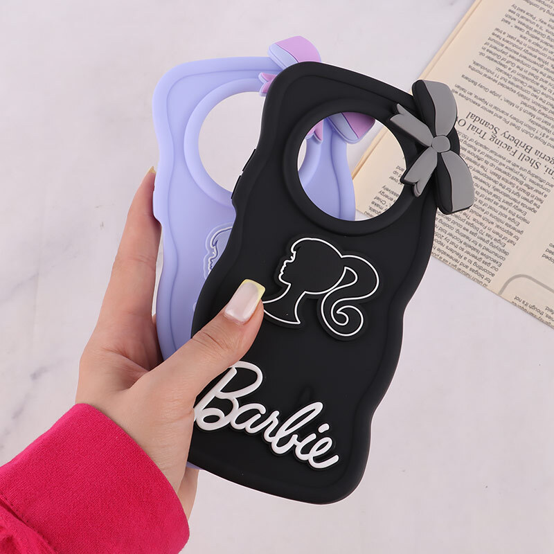 قاب موج دار شیائومی Redmi A3 / A3X طرح Barbie برجسته