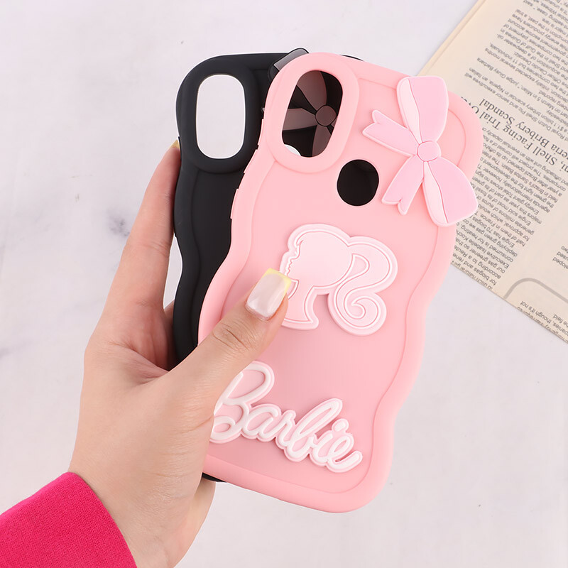 قاب موج دار سامسونگ Galaxy A11 / M11 طرح Barbie برجسته