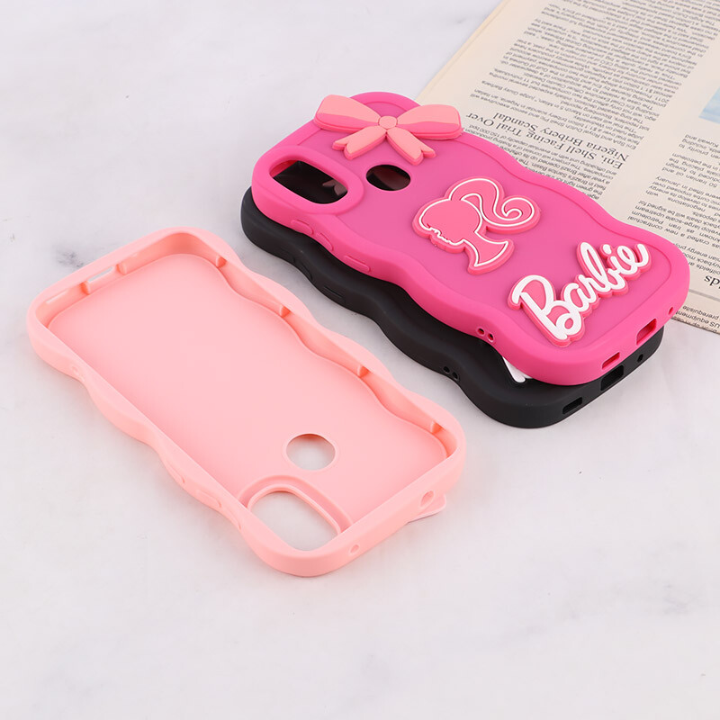 قاب موج دار سامسونگ Galaxy A11 / M11 طرح Barbie برجسته