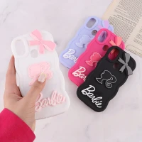 قاب موج دار سامسونگ Galaxy A11 / M11 طرح Barbie برجسته