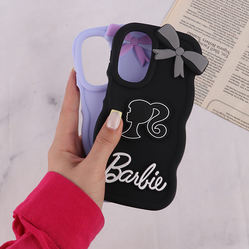 قاب موج دار سامسونگ Galaxy A26 طرح Barbie برجسته