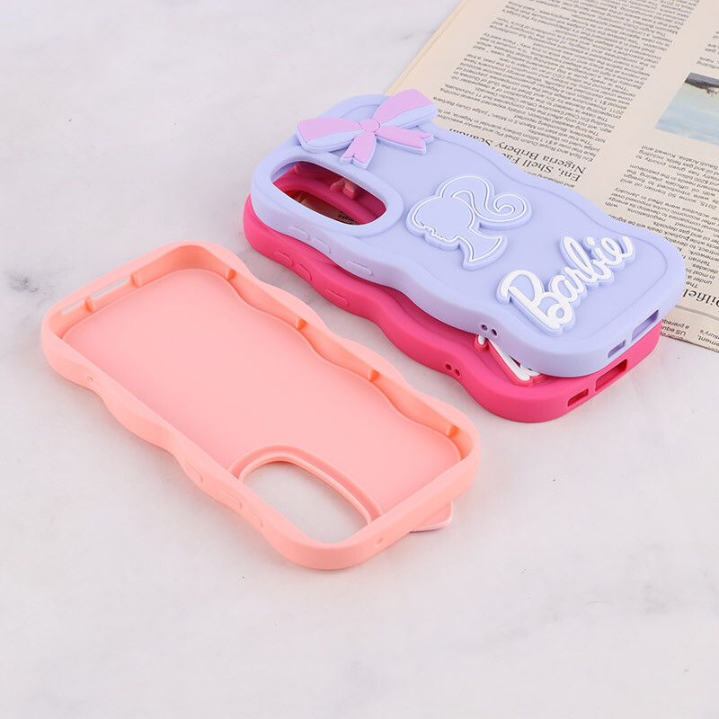قاب موج دار سامسونگ Galaxy S23 FE 5G طرح Barbie برجسته