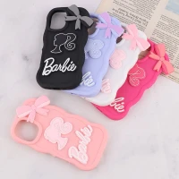 قاب موج دار آیفون iPhone 16 طرح Barbie برجسته