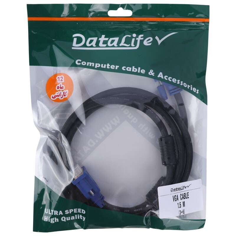 کابل VGA 3+6 دیتالایف DataLife طول 1.5 متر