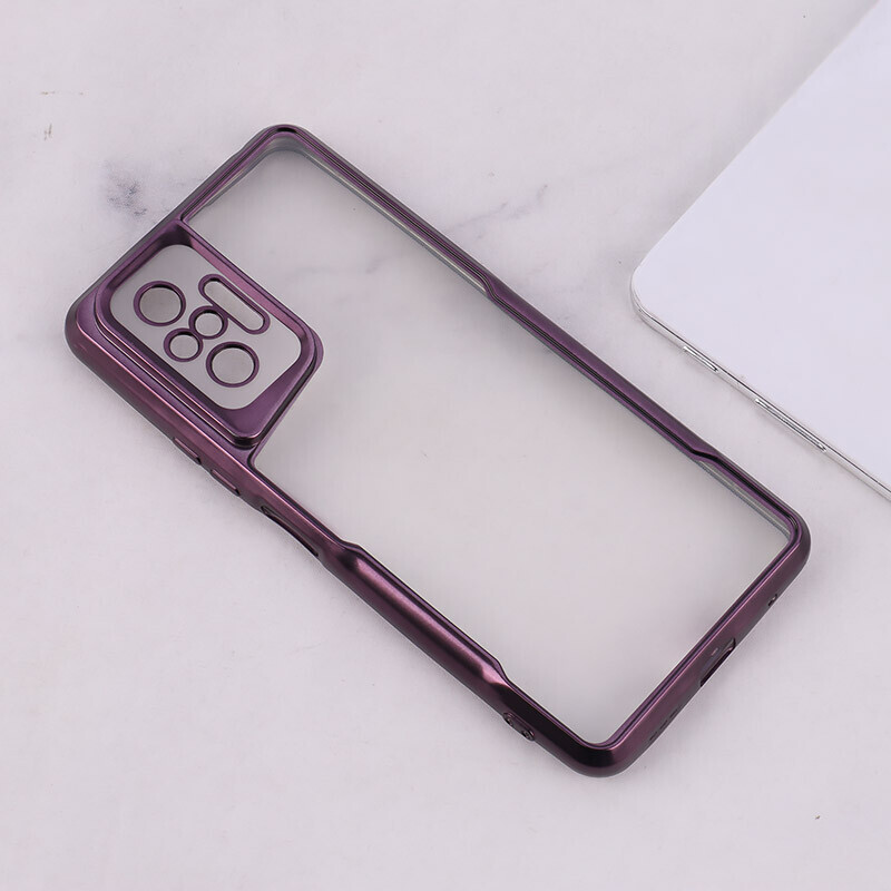 قاب ژله ای شفاف شیائومی Redmi Note 10 Pro 4G طرح تیتانیوم محافظ لنزدار