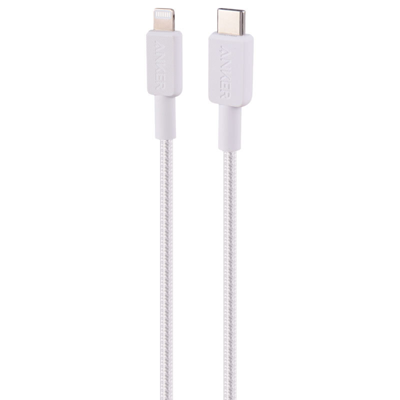 کابل تبدیل فست شارژ Anker A81B6 Type-C To Lightning PD 60W 1.8m + کابل هدیه