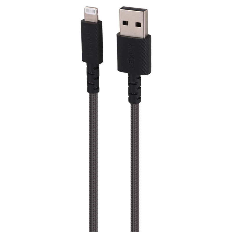 کابل تبدیل فست شارژ Anker A81B6 Type-C To Lightning PD 60W 1.8m + کابل هدیه