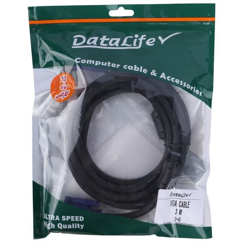 کابل VGA 3+6 دیتالایف DataLife طول 3 متر