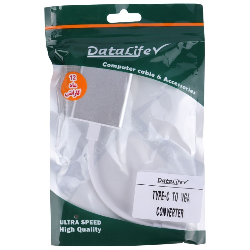 تبدیل Type-C به VGA دیتالایف Datalife