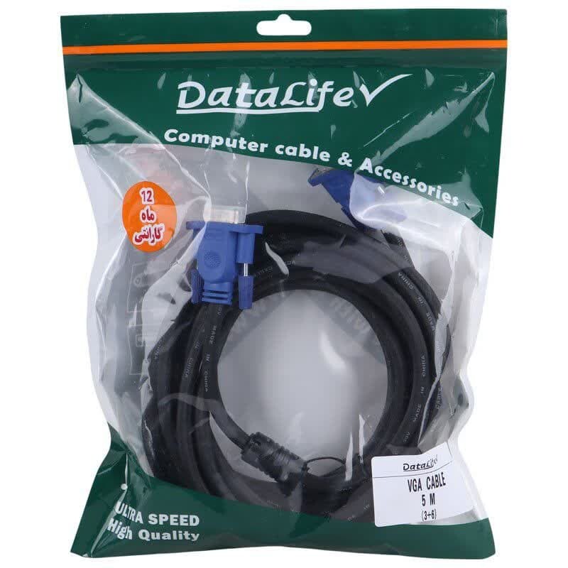 کابل VGA 3+6 دیتالایف DataLife طول 5 متر