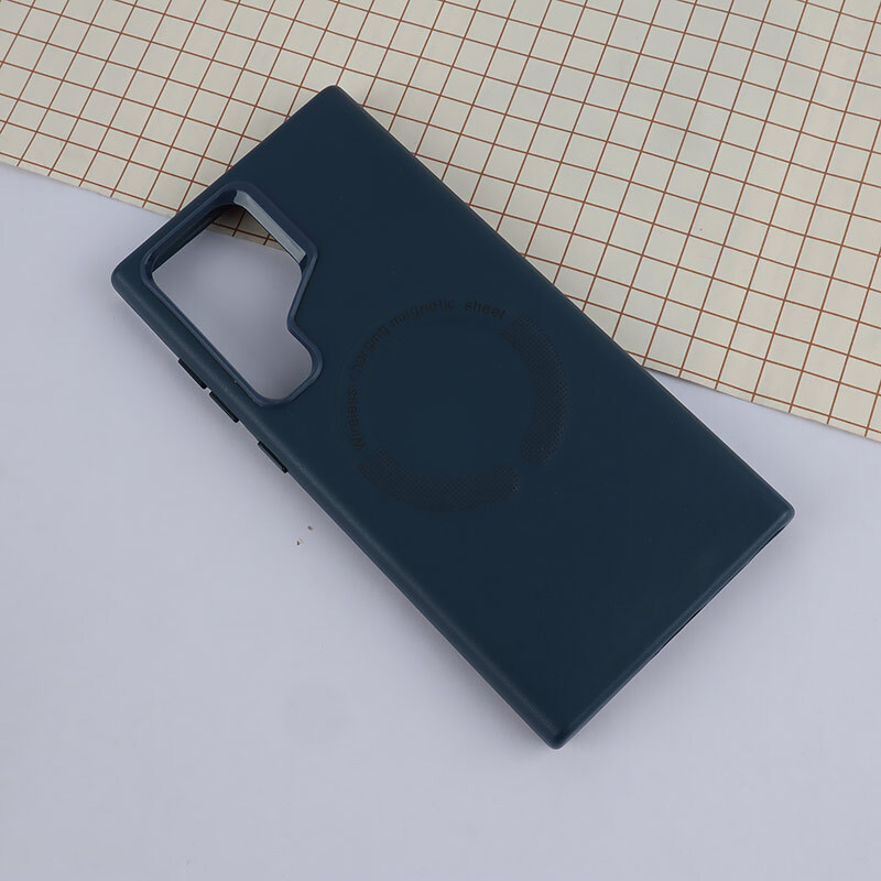 قاب چرمی مگ سیف Leather سامسونگ Galaxy S23 Ultra