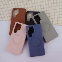 قاب چرمی مگ سیف Leather سامسونگ Galaxy S25 Ultra