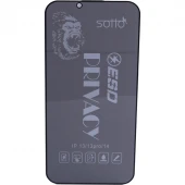 گلس پرایوسی آنتی استاتیک Sotto آیفون iPhone 13 / 13 Pro / 14