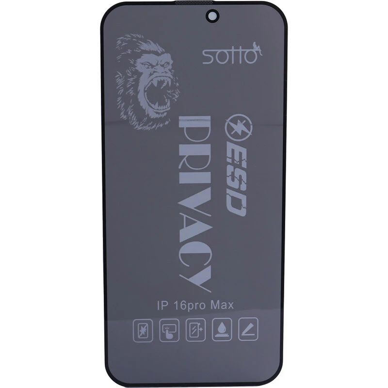 گلس پرایوسی آنتی استاتیک Sotto آیفون iPhone 16 Pro Max