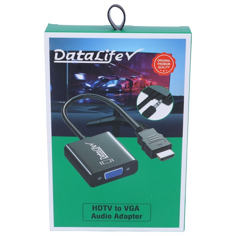 تبدیل HDMI به VGA دیتالایف Datalife + کابل صدا