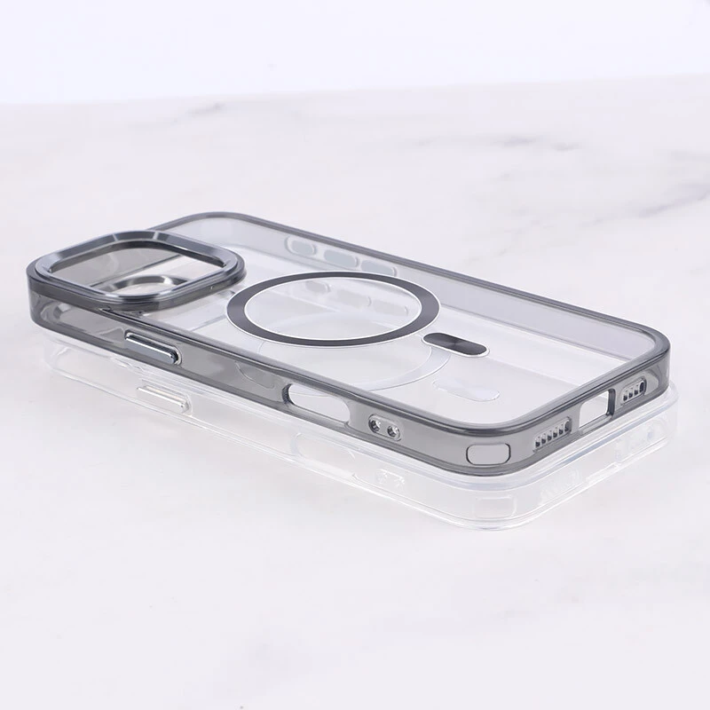 قاب ژله ای مگ سیف آیفون iPhone 16 Pro Max دور محافظ لنز متال