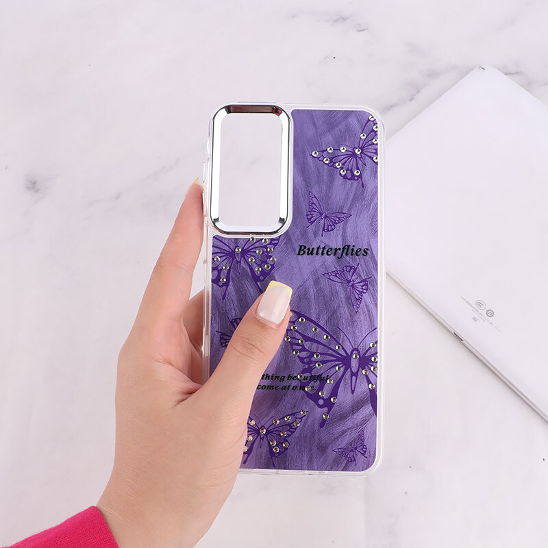 قاب سامسونگ Galaxy A26 طرح پروانه نگین دار