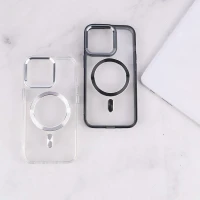 قاب ژله ای مگ سیف آیفون iPhone 13 Pro دور محافظ لنز متال