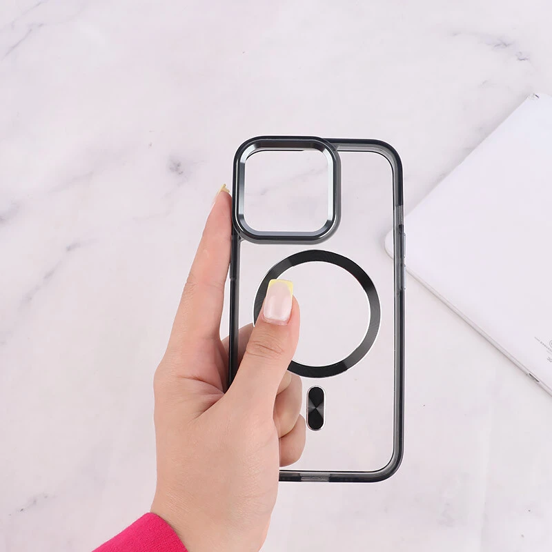 قاب ژله ای مگ سیف آیفون iPhone 13 Pro دور محافظ لنز متال