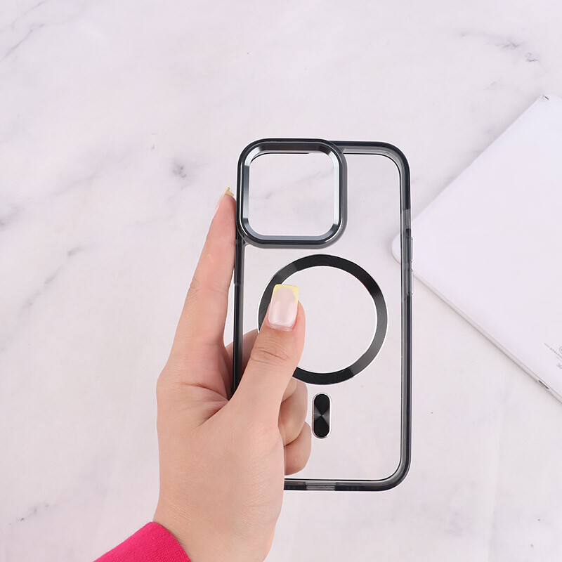 قاب ژله ای مگ سیف آیفون iPhone 13 Pro دور محافظ لنز متال