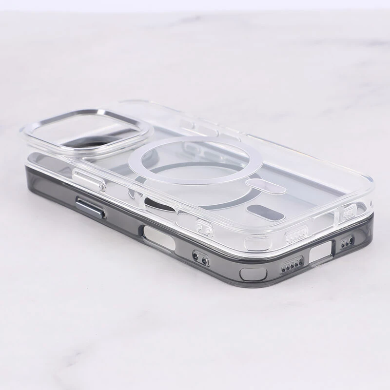 قاب ژله ای مگ سیف آیفون iPhone 16 Pro دور محافظ لنز متال