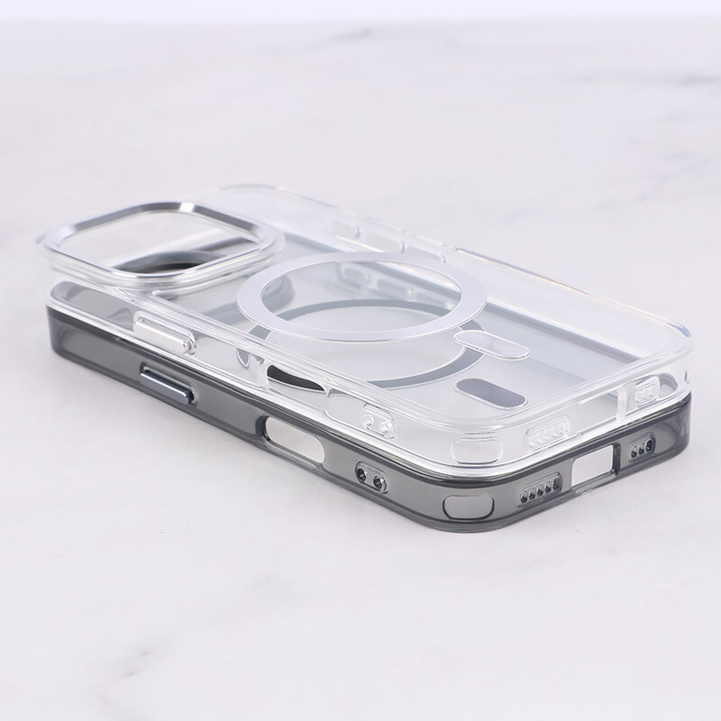 قاب ژله ای مگ سیف آیفون iPhone 16 Pro دور محافظ لنز متال