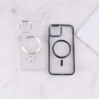 قاب ژله ای مگ سیف آیفون iPhone 13 / 14 دور محافظ لنز متال