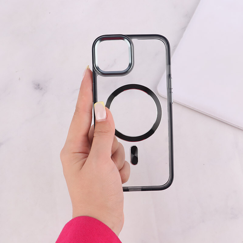 قاب ژله ای مگ سیف آیفون iPhone 13 / 14 دور محافظ لنز متال