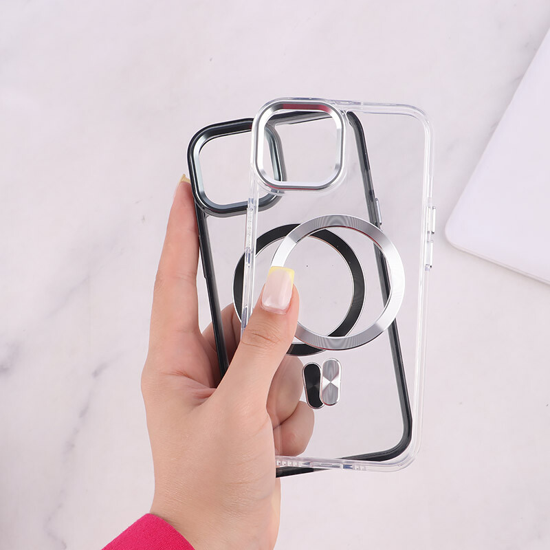 قاب ژله ای مگ سیف آیفون iPhone 13 / 14 دور محافظ لنز متال