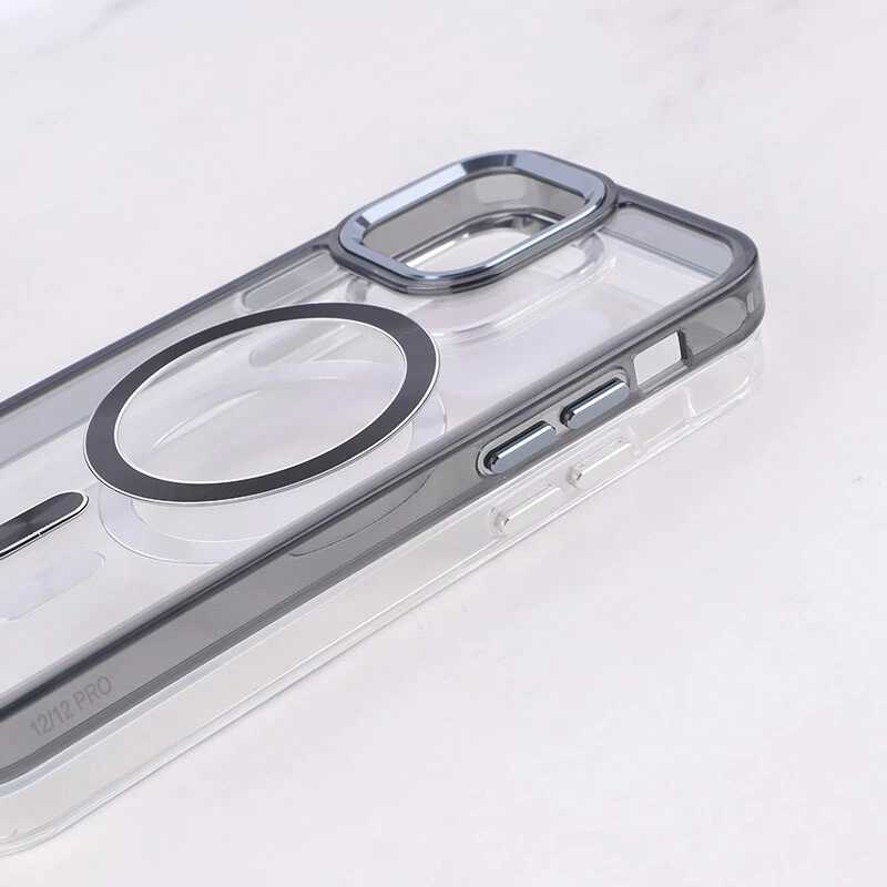 قاب ژله ای مگ سیف آیفون iPhone 12 / 12 Pro دور محافظ لنز متال
