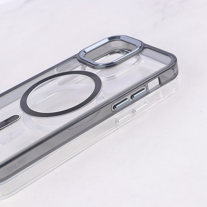 قاب ژله ای مگ سیف آیفون iPhone 12 / 12 Pro دور محافظ لنز متال