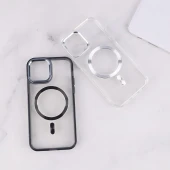 قاب ژله ای مگ سیف آیفون iPhone 12 / 12 Pro دور محافظ لنز متال