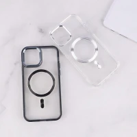 قاب ژله ای مگ سیف آیفون iPhone 12 / 12 Pro دور محافظ لنز متال
