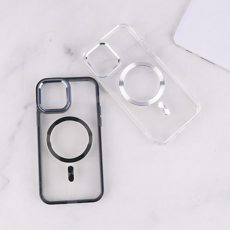 قاب ژله ای مگ سیف آیفون iPhone 12 / 12 Pro دور محافظ لنز متال