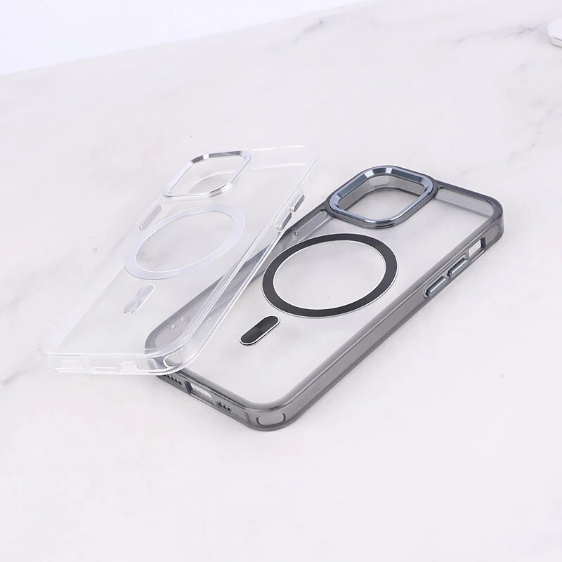 قاب ژله ای مگ سیف آیفون iPhone 12 / 12 Pro دور محافظ لنز متال