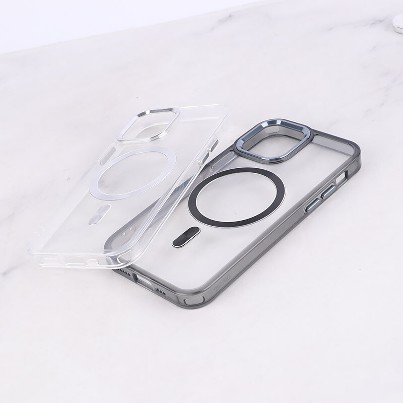 قاب ژله ای مگ سیف آیفون iPhone 12 / 12 Pro دور محافظ لنز متال