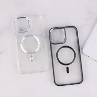 قاب ژله ای مگ سیف آیفون iPhone 13 Pro Max دور محافظ لنز متال