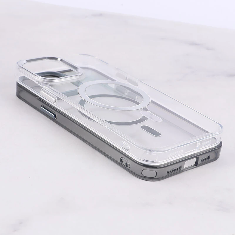 قاب ژله ای مگ سیف آیفون iPhone 13 Pro Max دور محافظ لنز متال