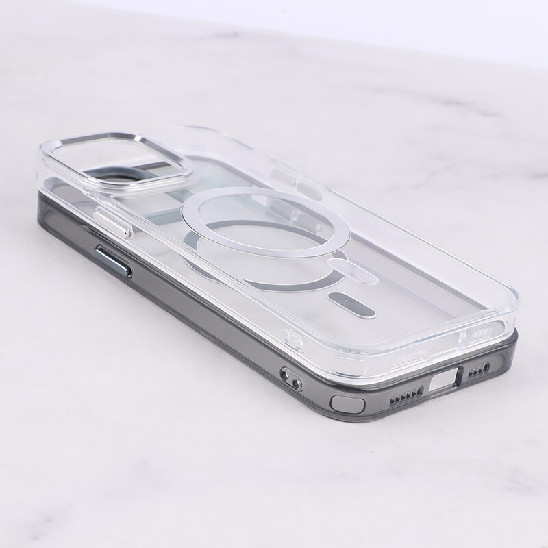 قاب ژله ای مگ سیف آیفون iPhone 13 Pro Max دور محافظ لنز متال